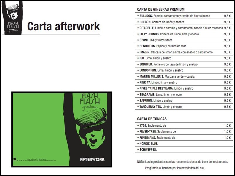 Plan  IT :  Flash Flash , Afterwork en Madrid