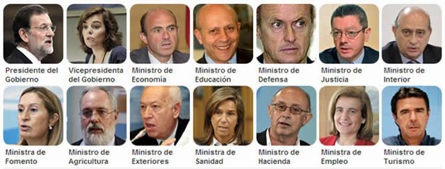 Rajoy ya tiene ministros